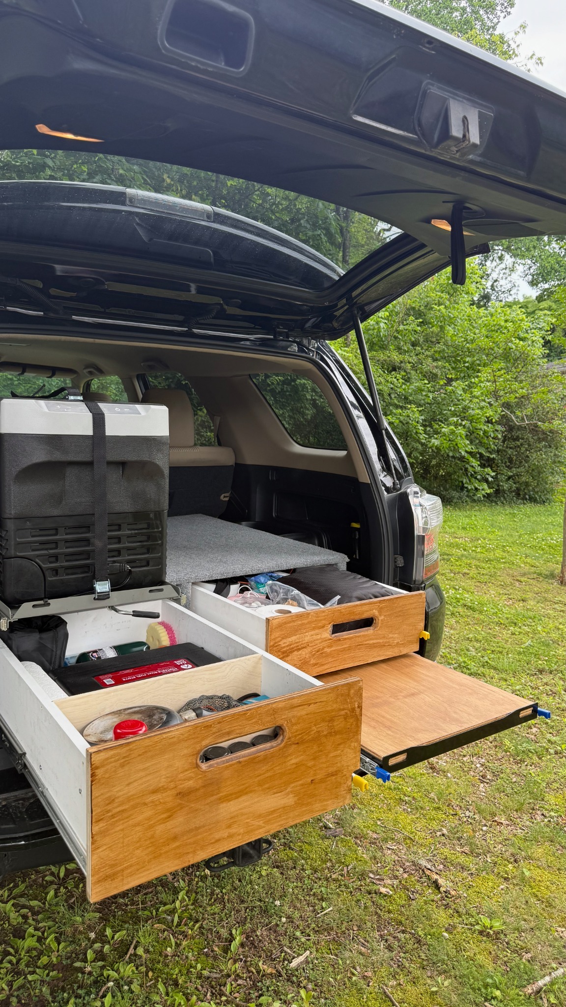 Drawers open